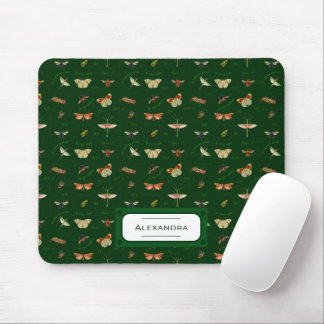 Back to School Vintage Insects Mouse Pad