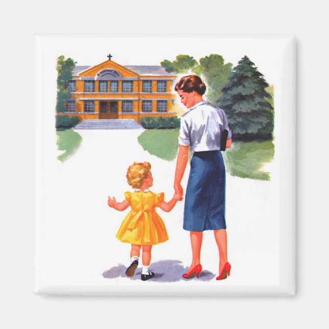 Back to School Vintage Magnet (Front)