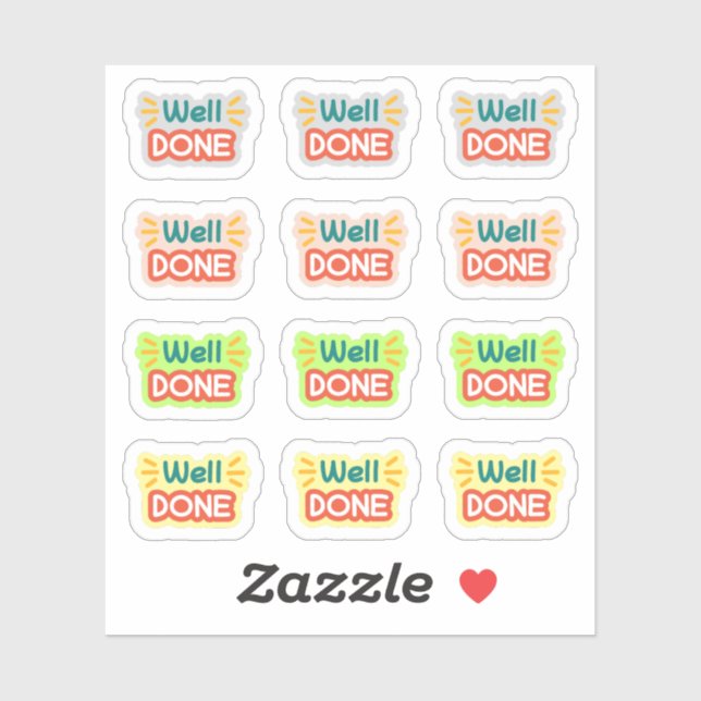 Back to School Well Done Stickers (Sheet)