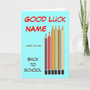 Back to school wishes card