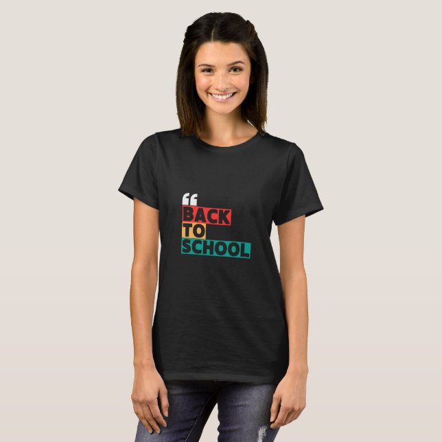 Back to school with a classic and classy touch  T-Shirt (Front Full)