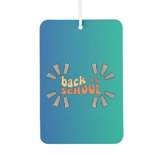 Back to school with an anime twist air freshener (Front)
