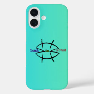 Back to school with an anime twist iPhone 16 case