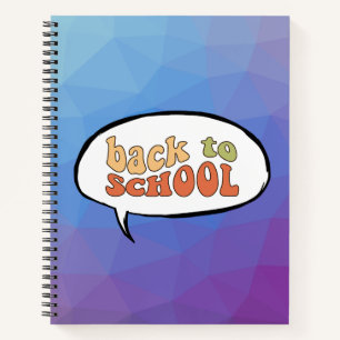 Back to school with an anime twist notebook