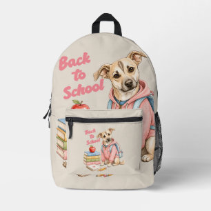 Back to School with Lina Printed Backpack