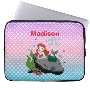 Back to school with mermaids and the sea laptop sleeve