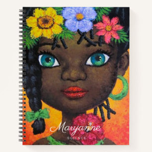 Back To School With Name And Subject Cute Girly Notebook