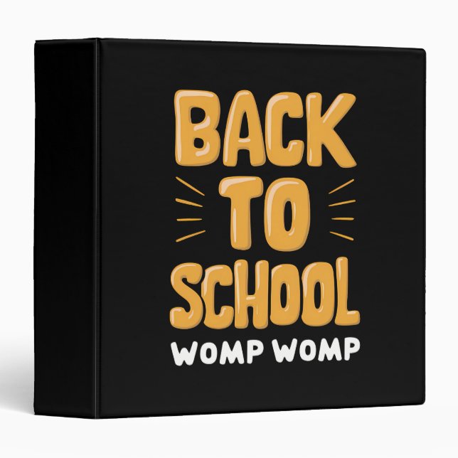 Back to School Womp Womp Teacher Binder (Front/Spine)