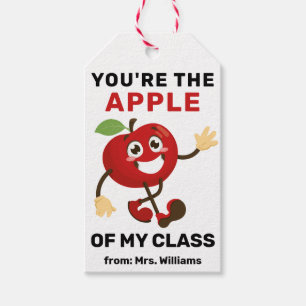 Back to School You're the apple of my class Gift Tags