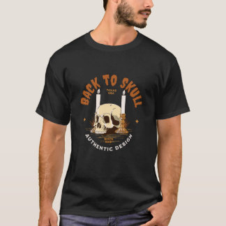 Back to Skull - Authenthic Design T-Shirt
