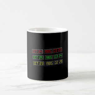 Back to the 80s by Time Travel Machine Coffee Mug
