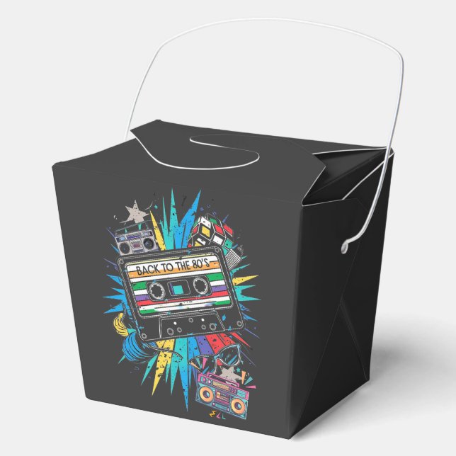 Back to the 80's  favor box (Front)