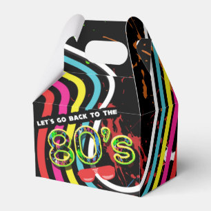 BACK TO THE 80'S Grunge Party Retro Favour Boxes
