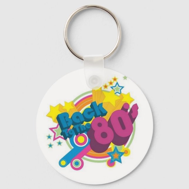 Back To The 80's Key Chain (Front)