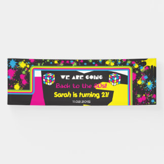 Back to the 80s Party Banner Sign
