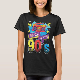 Back To The 90s 90s Disco Radio And Techno Era Vin T-Shirt