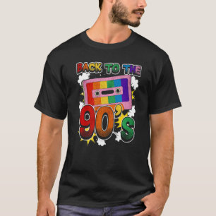 Back To The 90s 90s Disco Radio And Techno Era Vin T-Shirt