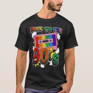 Back To The 90s 90s Disco Radio And Techno Era Vin T-Shirt