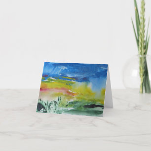 Back to the Beach Watercolor Thank You Card
