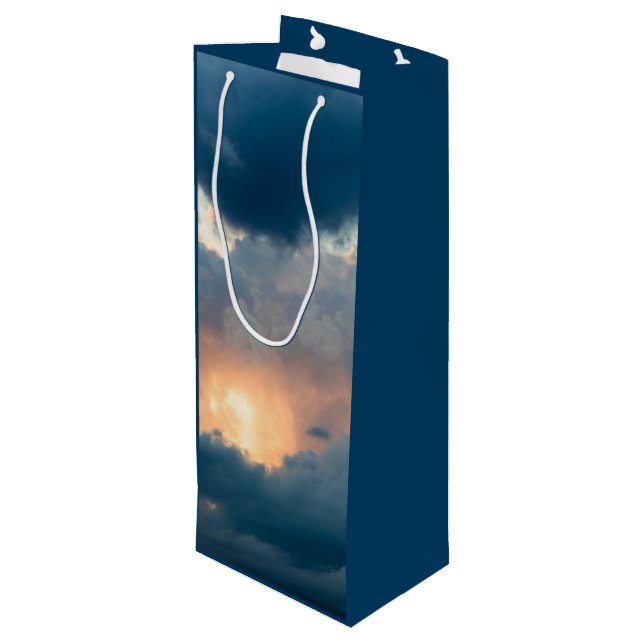 back to the early show wine gift bag (Back Angled)