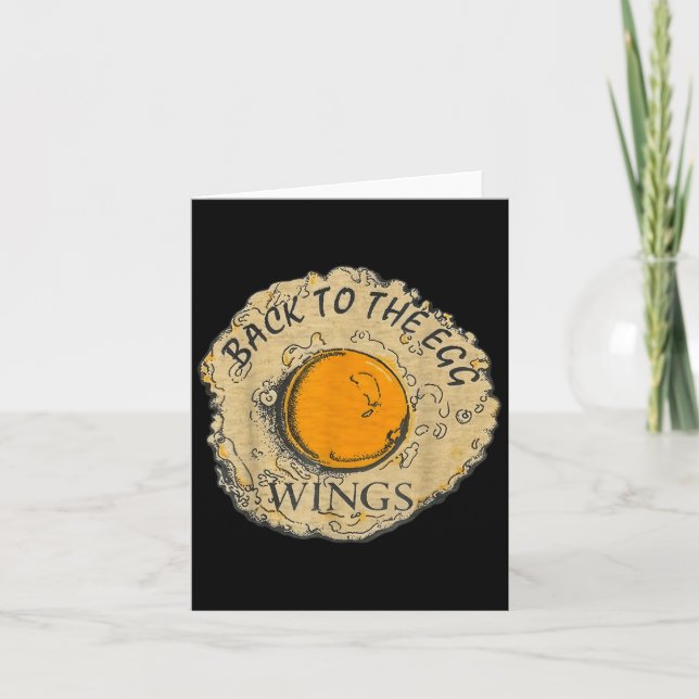 Back To The Egg Wings  Card (Front)
