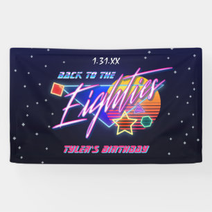 Back to the Eighties Neon Banner