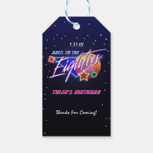 Back to the Eighties Neon Gift Tags