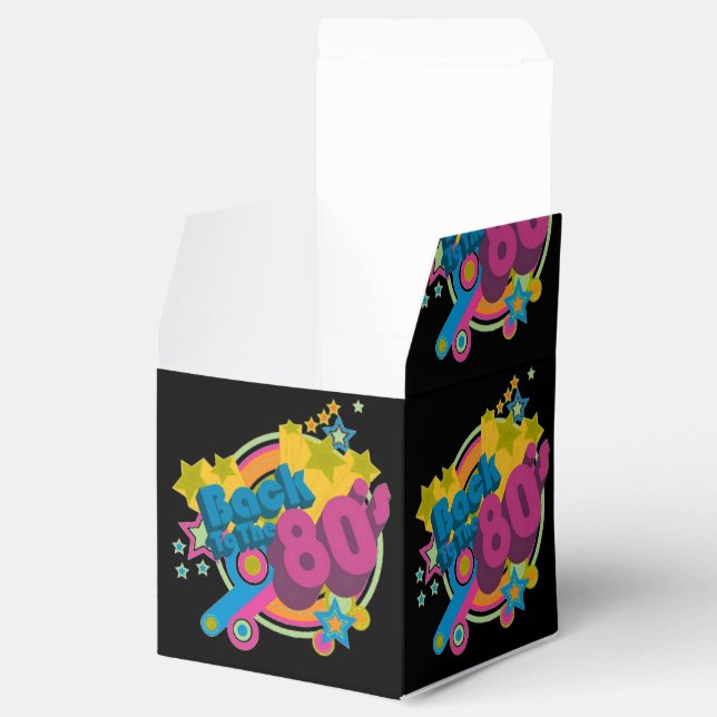 Back To The Eighties Retro 80's Cube Favor Box (Opened)