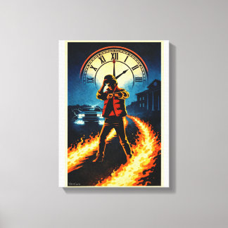 Back to the Future Inspired Retro Movie Poster Art Canvas Print