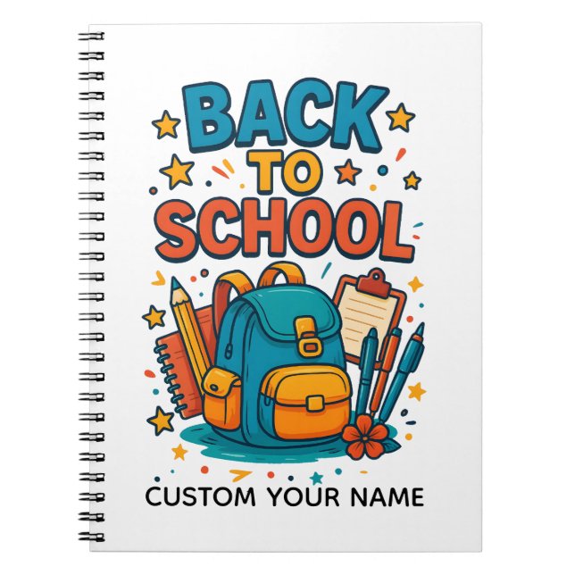 BACK TO YOUR SCHOOL NOTEBOOK (Front)