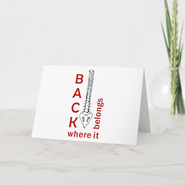 Back Where It belongs Card (Front)