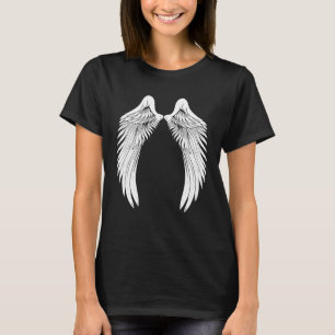Back White Angel Wings T-Shirt