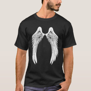 Back White Angel Wings T-Shirt