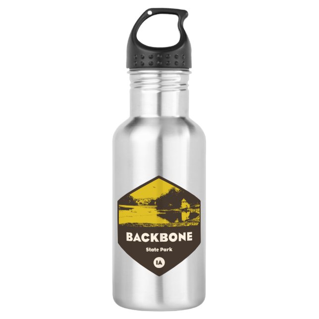 Backbone State Park Iowa 532 Ml Water Bottle (Front)