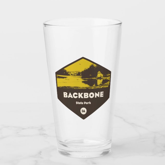 Backbone State Park Iowa Glass (Front)