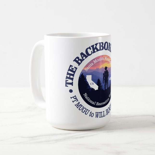 Backbone Trail (rd2) Coffee Mug (Front Left)