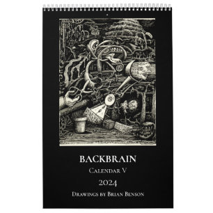 Backbrain Calendar V, 2024, Single Page