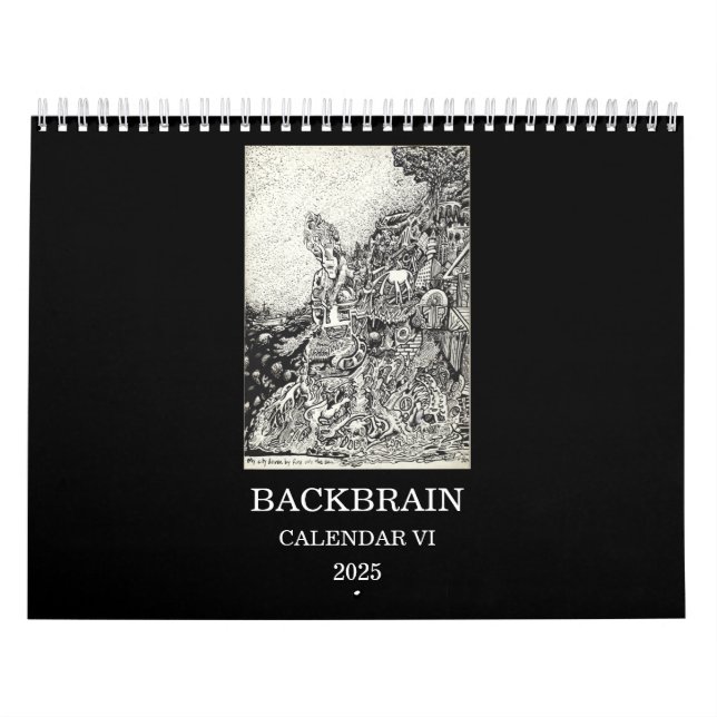 Backbrain Calendar VI, 2025, Two-Page (Cover)
