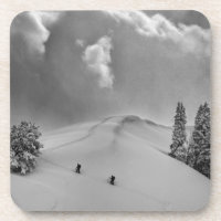 Backcountry Ski Climbers in fresh powder