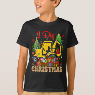 Backcute Ss Cute Ss Loader Excavator Christmas Paj T-Shirt