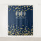 Backdrop 60th Birthday Gold Navy Blue Confetti