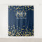 Backdrop 80th Birthday Gold Navy Confetti