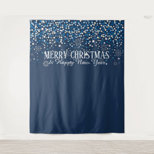 Backdrop Merry Christmas and Happy New Year Tapestry