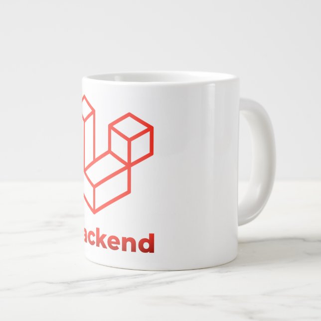 Backend Laravel Large Coffee Mug (Front Right)