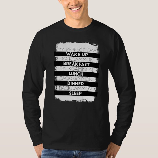 Backgammon Board Game  Backgammon Game Backgammon T-Shirt (Front)