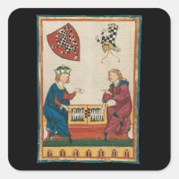 Backgammon Game, 14th Century Medieval Art