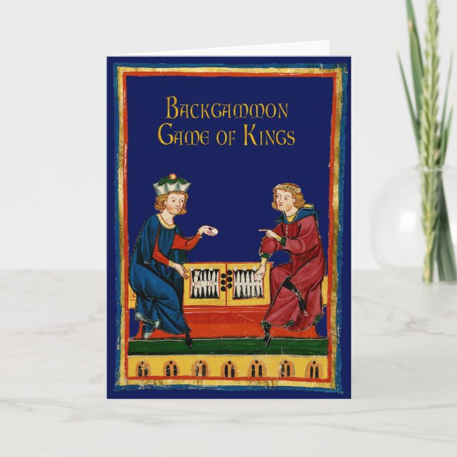 Backgammon: Game of Kings Holiday Card (Front)