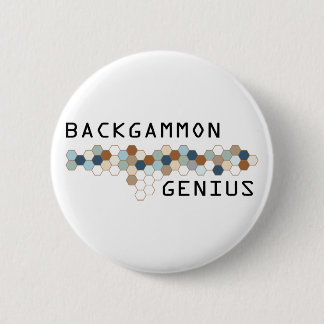 Backgammon Genius 2 Inch Round Button