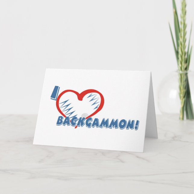 Backgammon greeting card (Front)