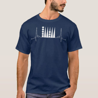 Backgammon Heartbeat Board Game Night   1  T-Shirt
